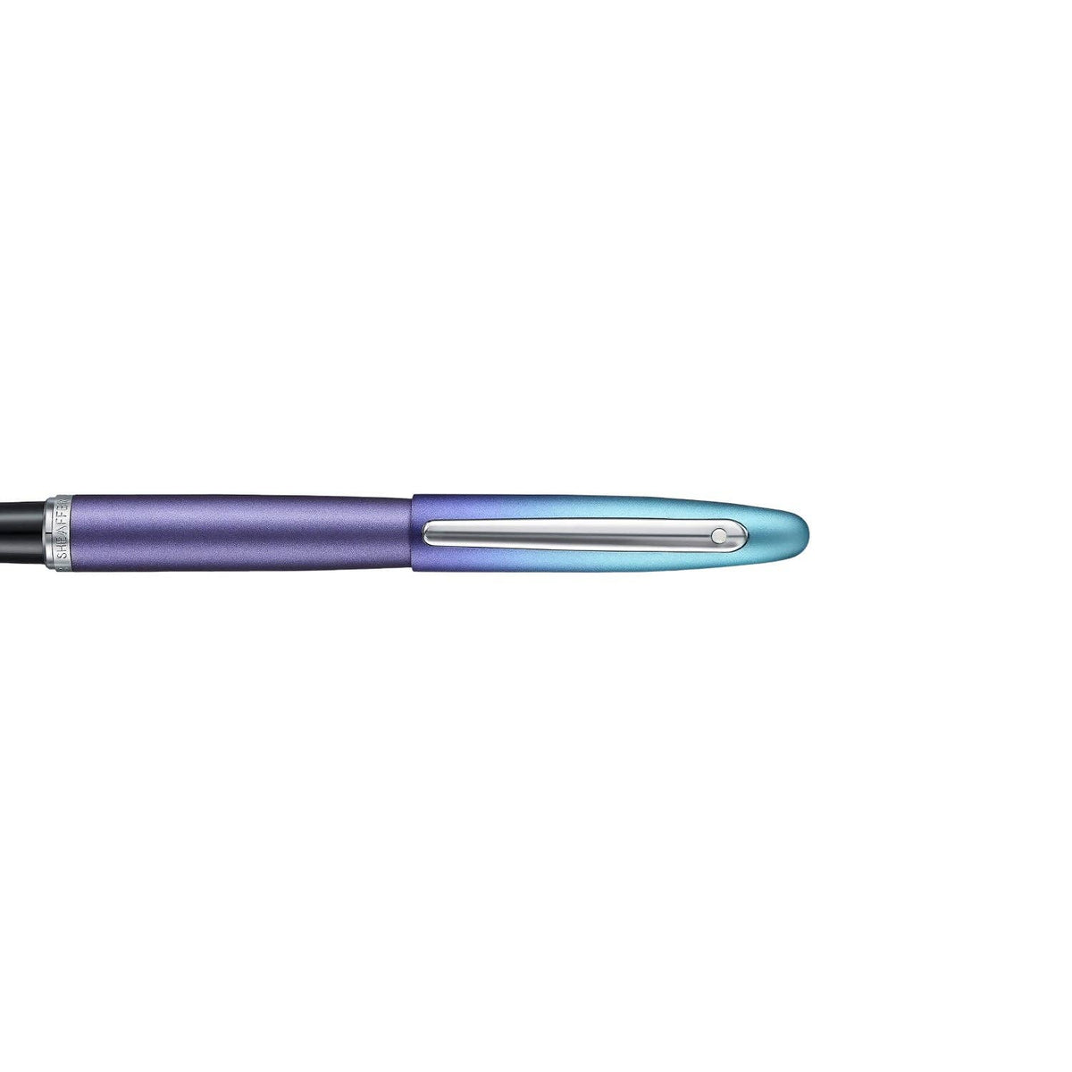 Sheaffer VFM 9430 Expressions Blue and Purple Pearlised Gradient Fountain Pen with Chrome-Plated Trims: F
