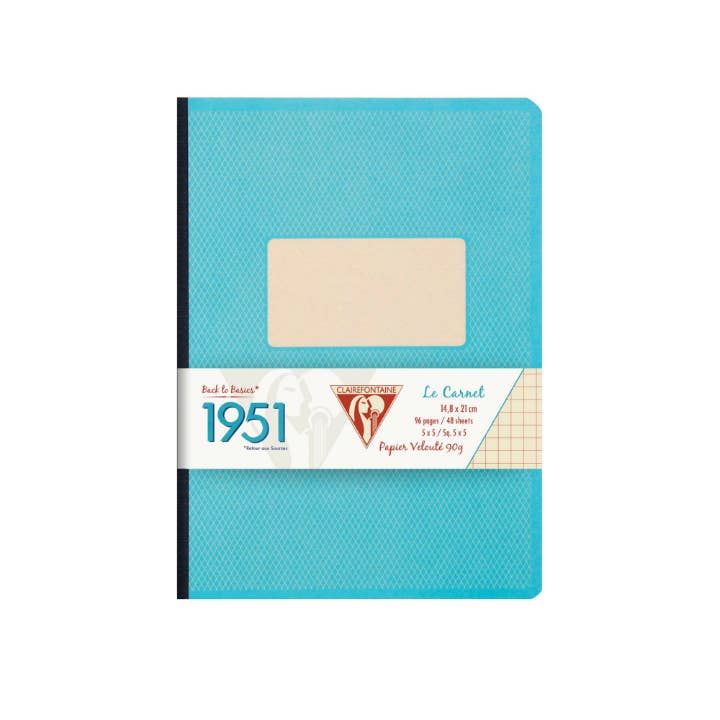 Clairefontaine 1951 Clothbound Notebook (A5): Blue