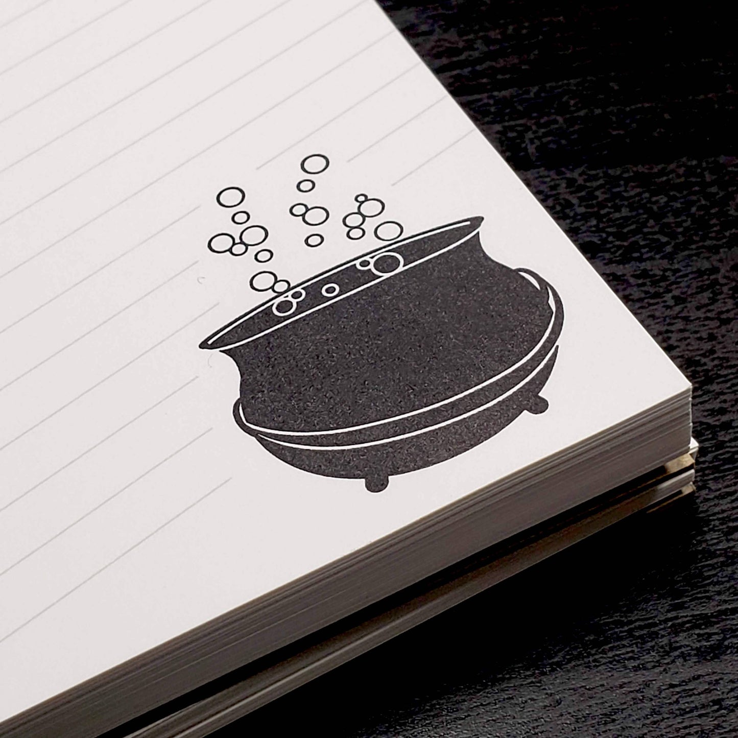 No Toil, No Trouble Cauldron & Wand Notepad