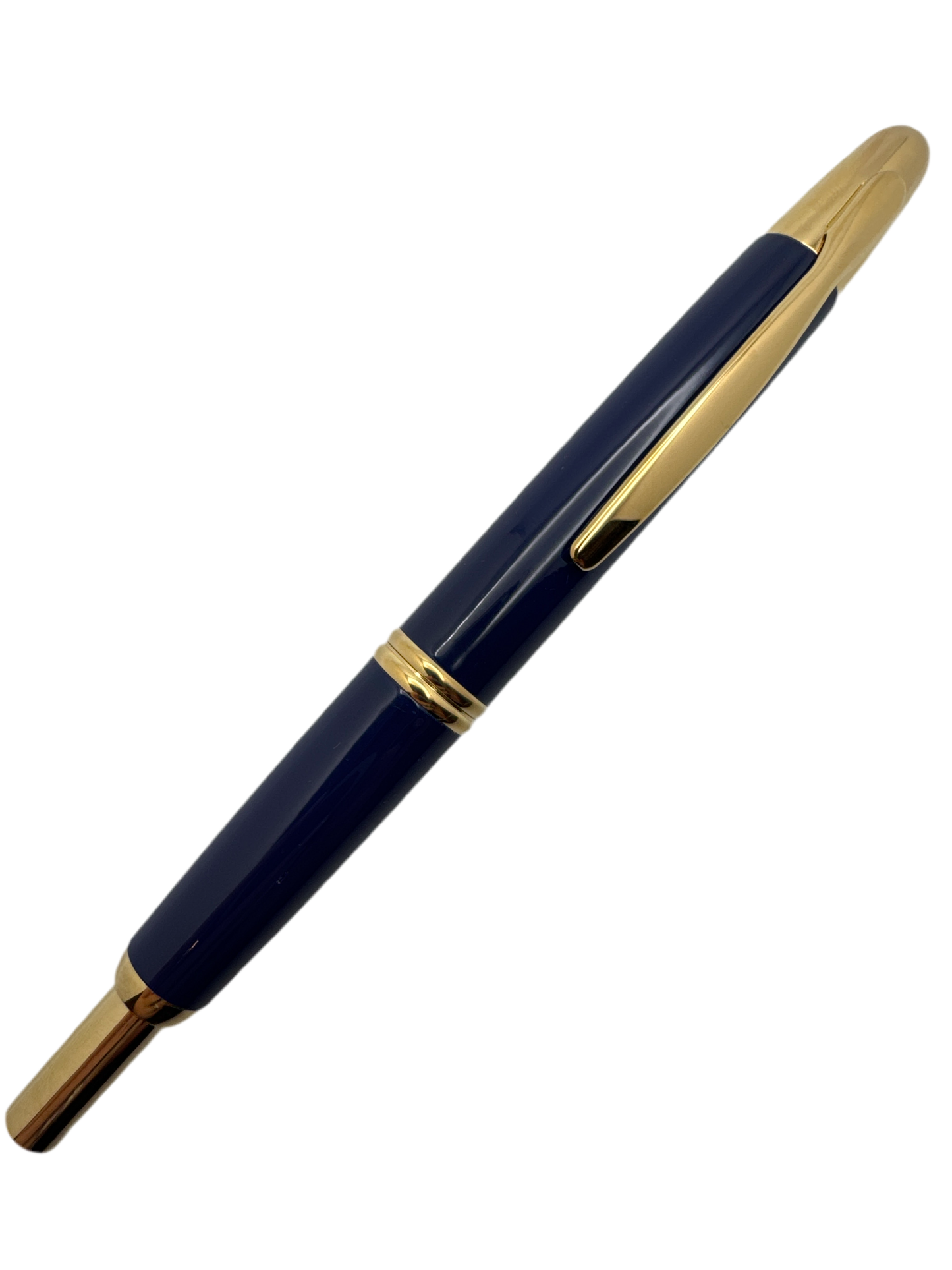 Pilot Vanishing Point Fountain Pen Blue with Gold Trim Medium