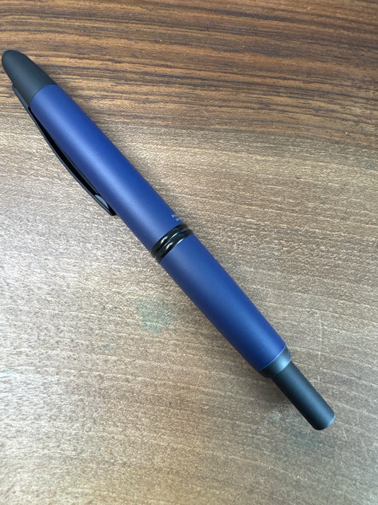 Pilot Vanishing Point Matte Blue Fine Fountain Pen