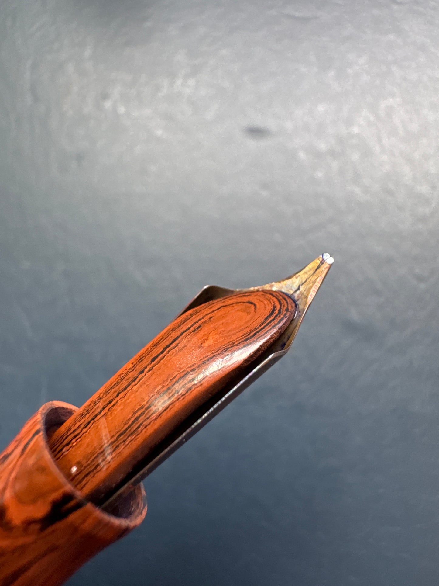 Waterman's #5 Red Ripple GREY nib Fountain Pen