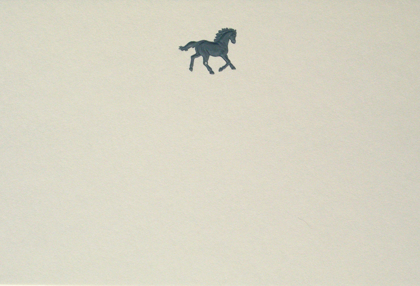 Original Crown Mill First Engraved Color Themed Note Cards: Cello Pk 1/1 "C" / Blue Inkwell / 4x6"