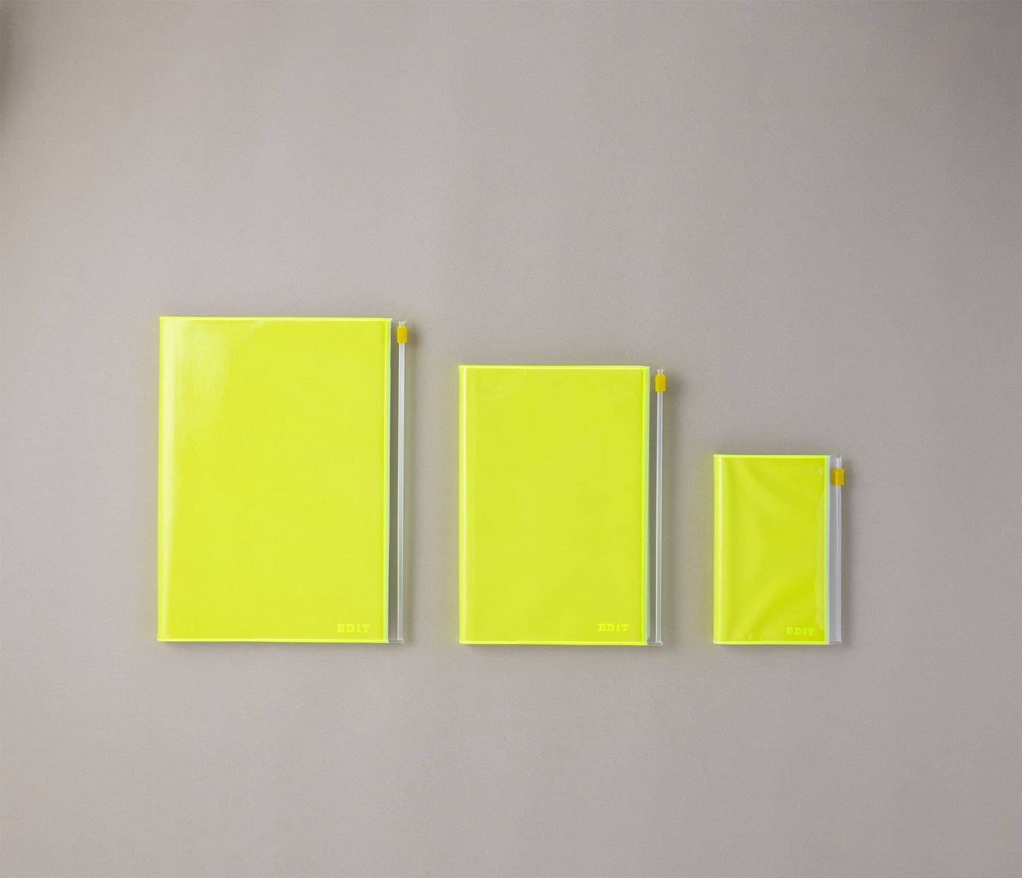 Grid Notebook B6 with PVC Cover / EDiT: Light Latte