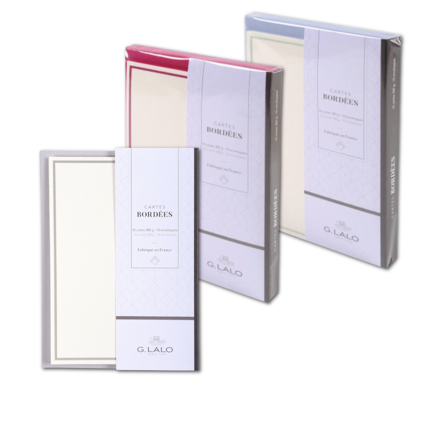 G. Lalo Bordered Everyday Correspondence Set: Champagne