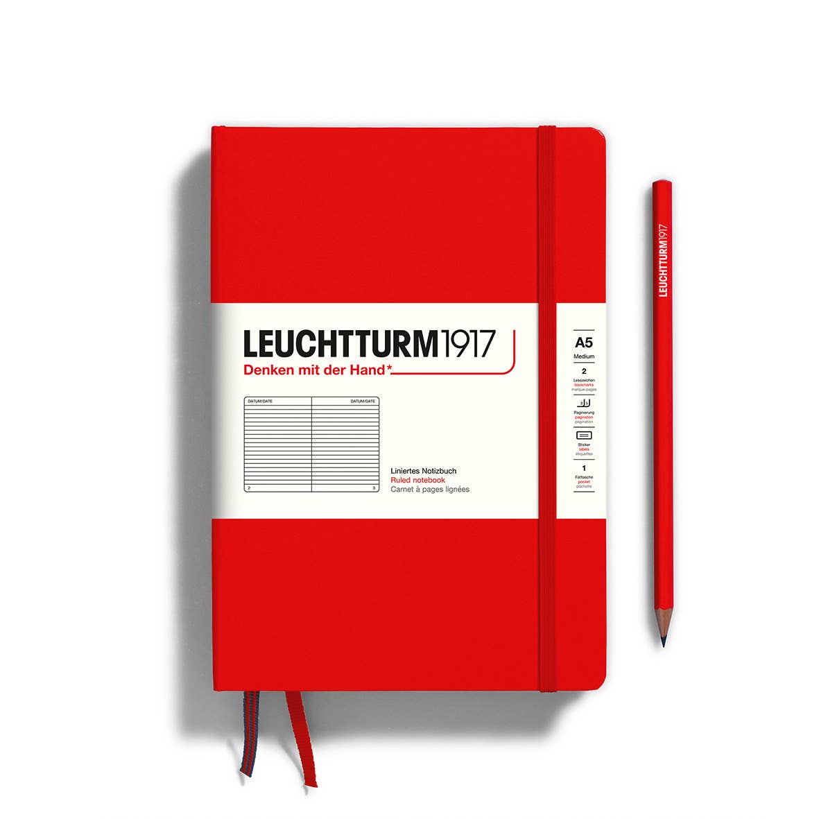 Leuchtturm Notebooks - Medium (A5): Pacific Green / Hardcover / Ruled