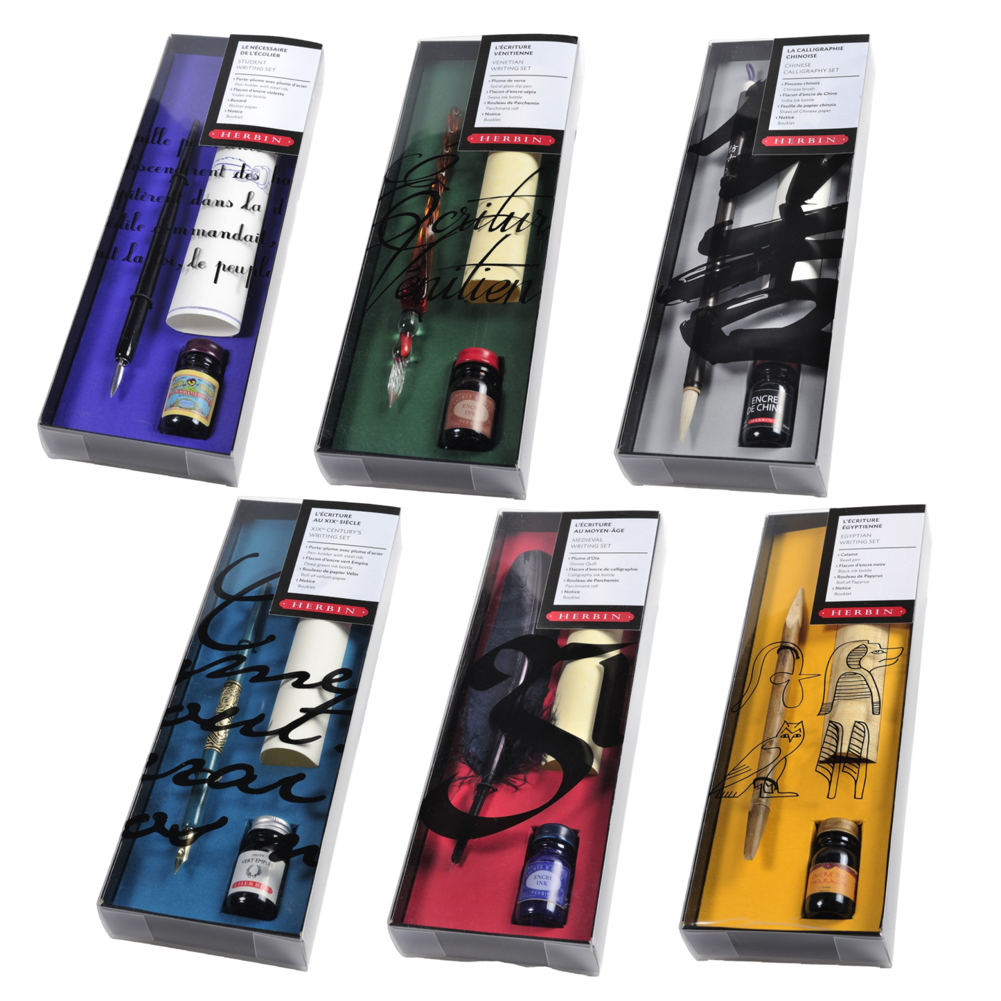 Herbin "History Of Writing" Pen & Ink Gift Sets: Belle Epoque