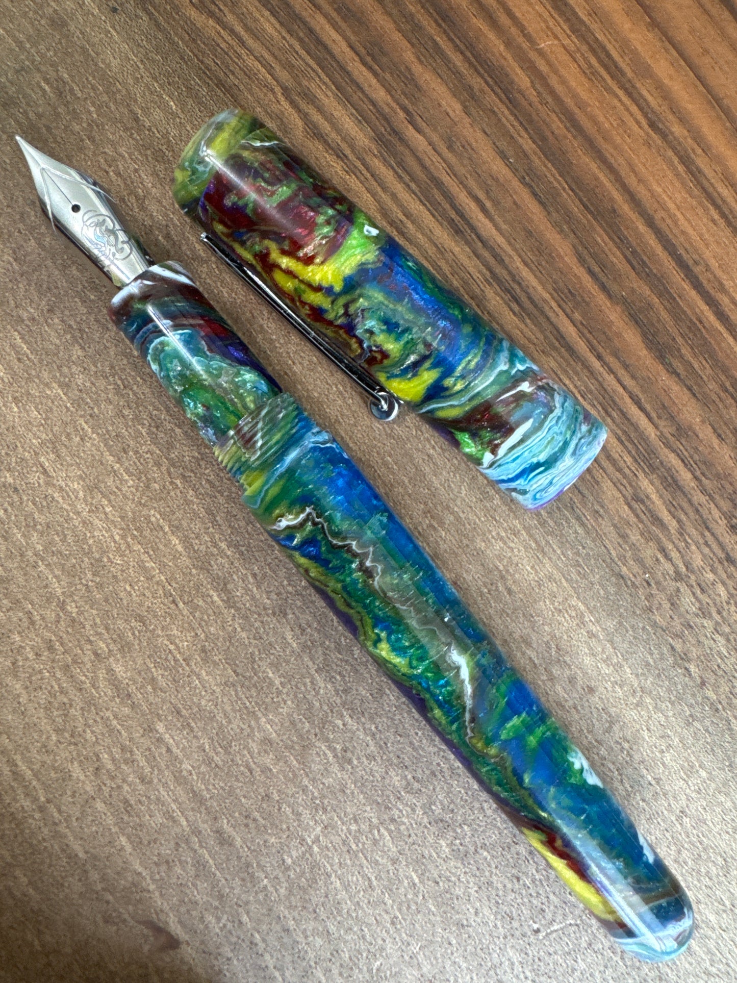Hinze Pen Co Atlantis Rising Standard Fountain Pen with Clip