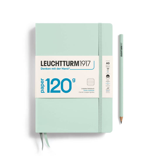 Leuchtturm 120g Notebook Edition, Medium, 203 p.: Mint Green / Ruled