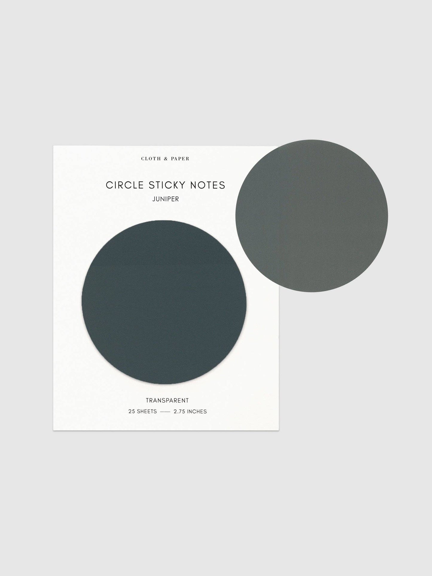 Transparent Circle Sticky Notes: Crêpe