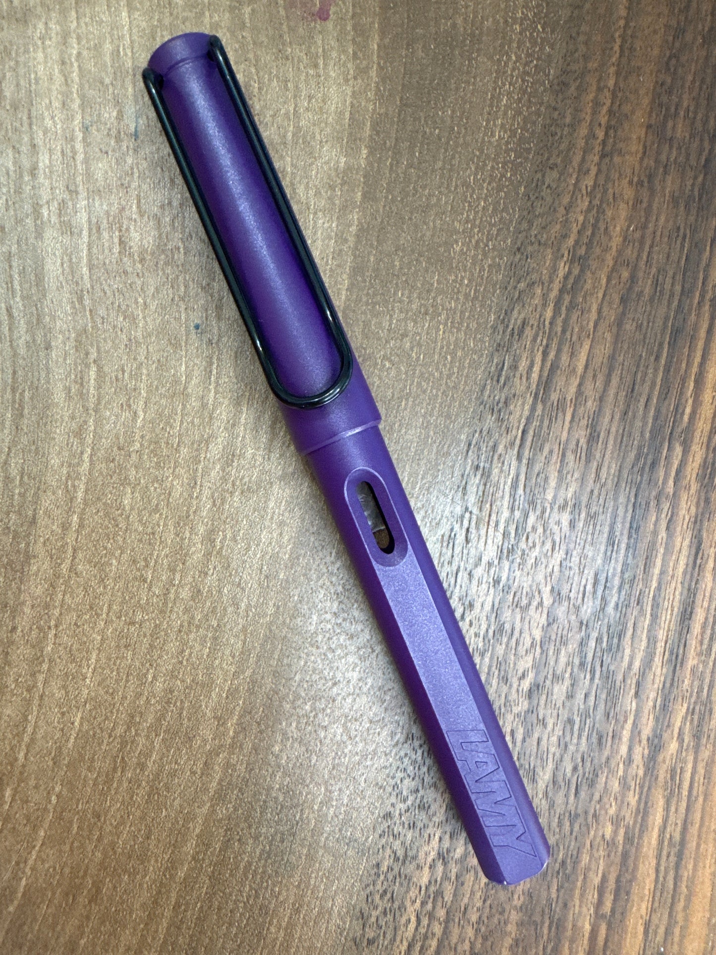 Lamy Safari Purple Fountain Pen with Medium Nib