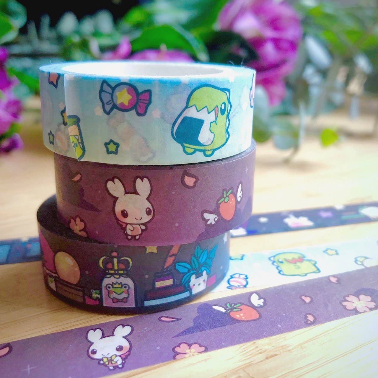 Sakuradragon Feed Me Dino Magic Washi Tape Roll