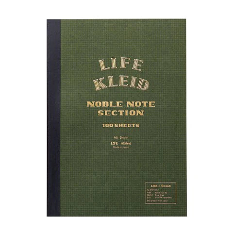 Kleid X Life Noble Note A5 Cream Paper 2mm Grid