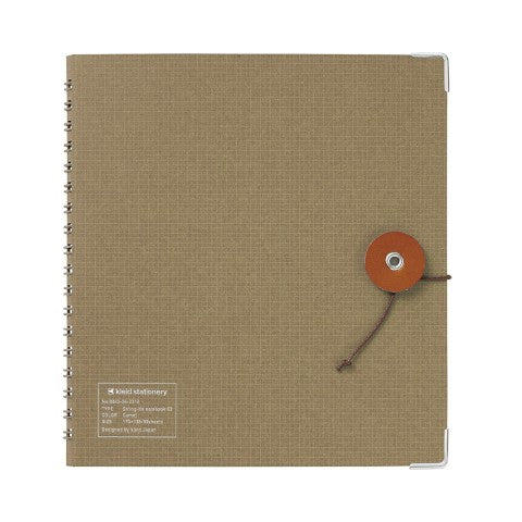 Kleid String-Tie Notebook Camel 2mm Grid