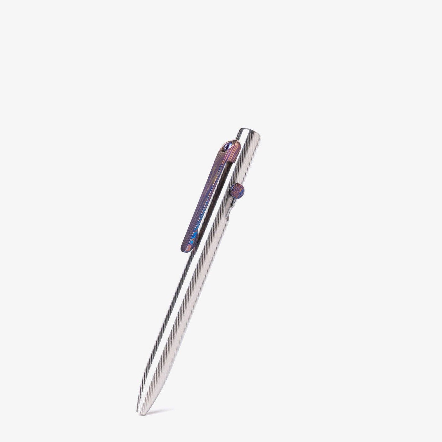 Tactile Turn Slim Bolt Action Pen: Titanium / Short