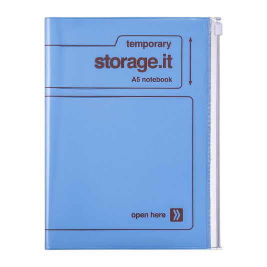 Vol.2 Eco-friendly refillable Notebook A5 / STORAGE.it: Blue
