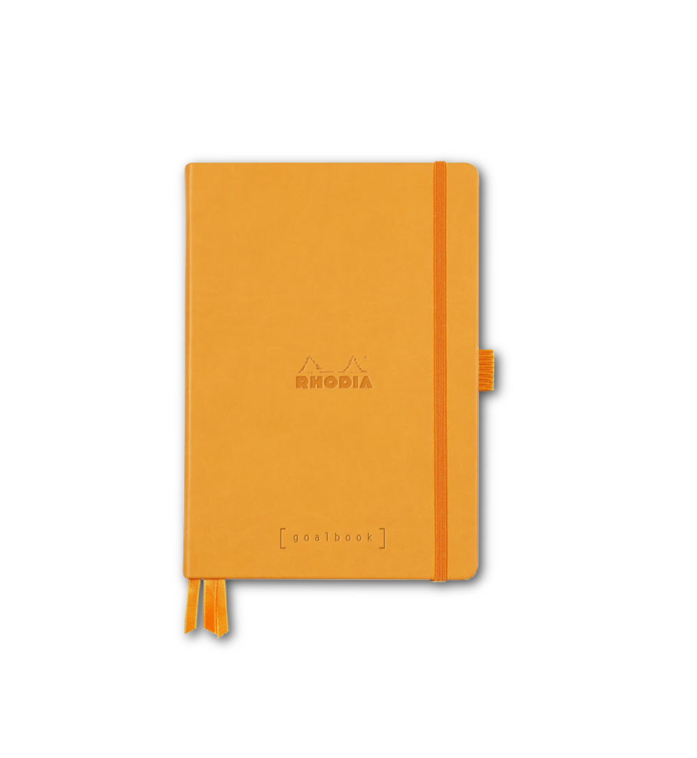 Rhodia Hardcover Goalbook Dot Bullet Journal - White Paper: ORANGE