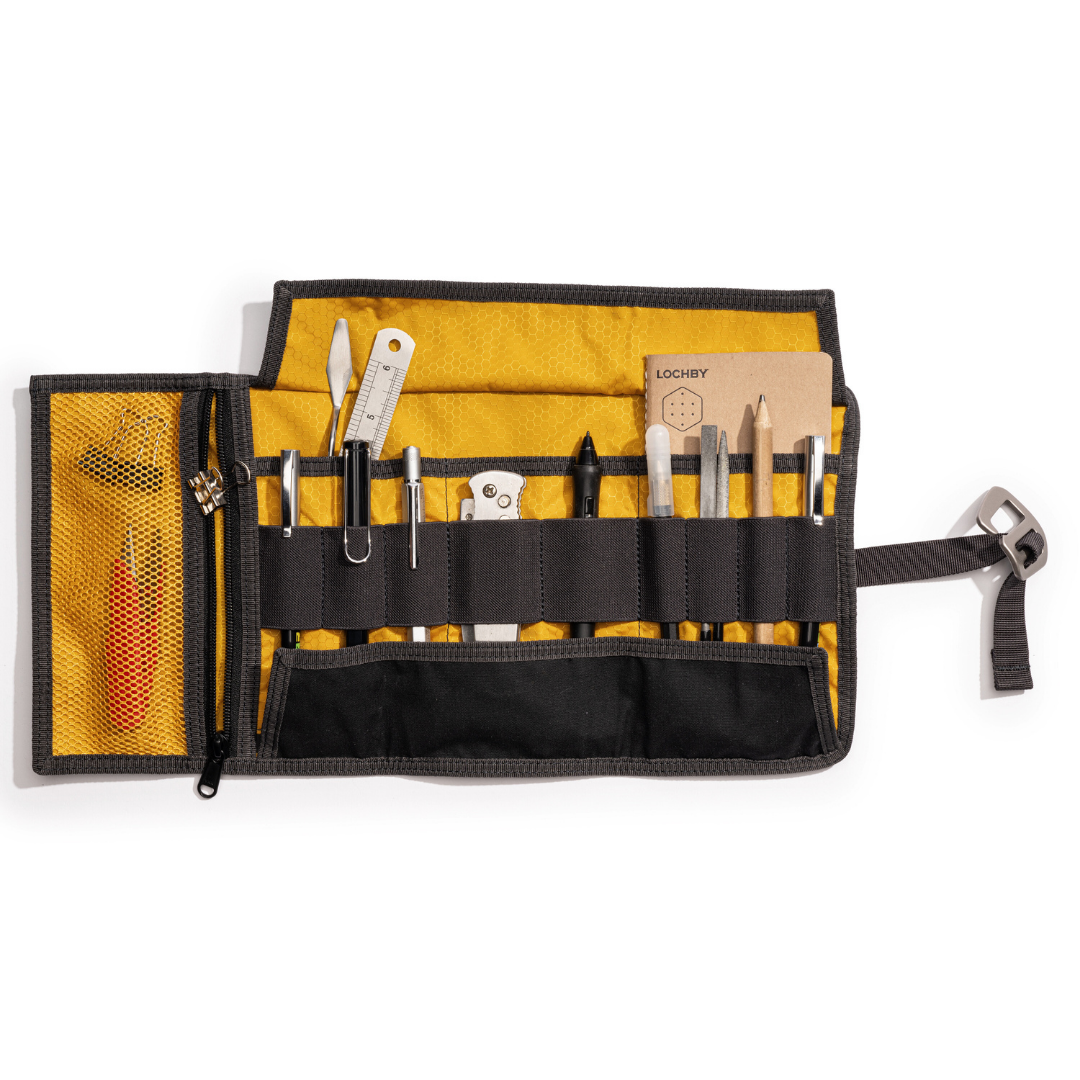 Lochby Tool Roll: Nautical/Navy Cream
