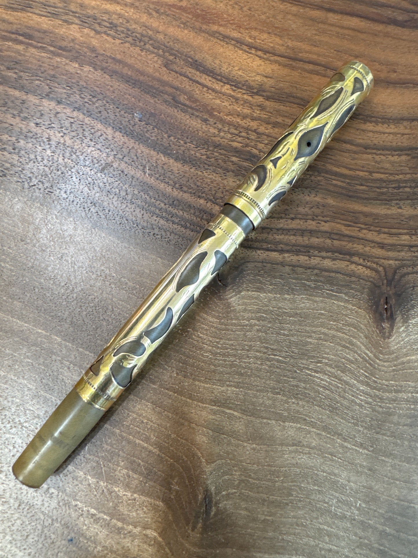 Watermans Fountain Pen Gold Overlay 0552 1/2