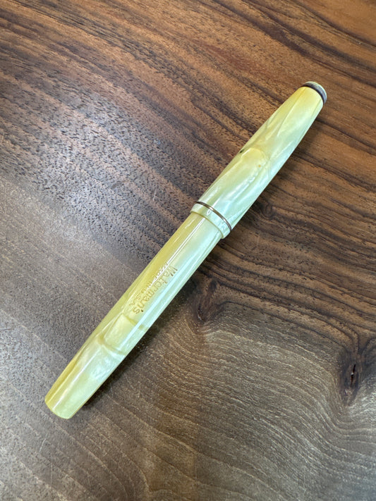 Watermans Ivory Red/Brown Band Nurses Fountain Pen