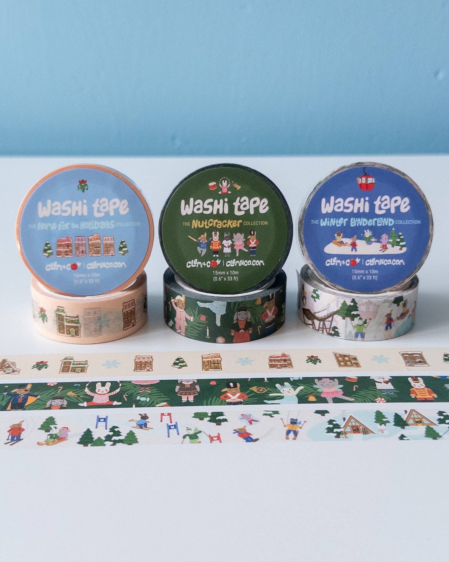 Clem & Co Winter Bunderland Washi Tape - Holiday
