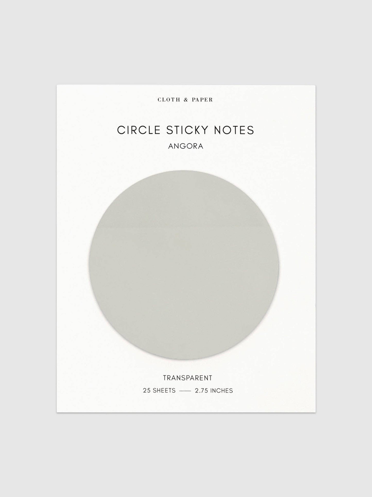 Transparent Circle Sticky Notes: Crêpe