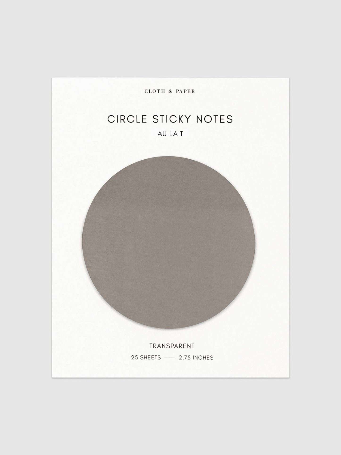 Transparent Circle Sticky Notes: Crêpe