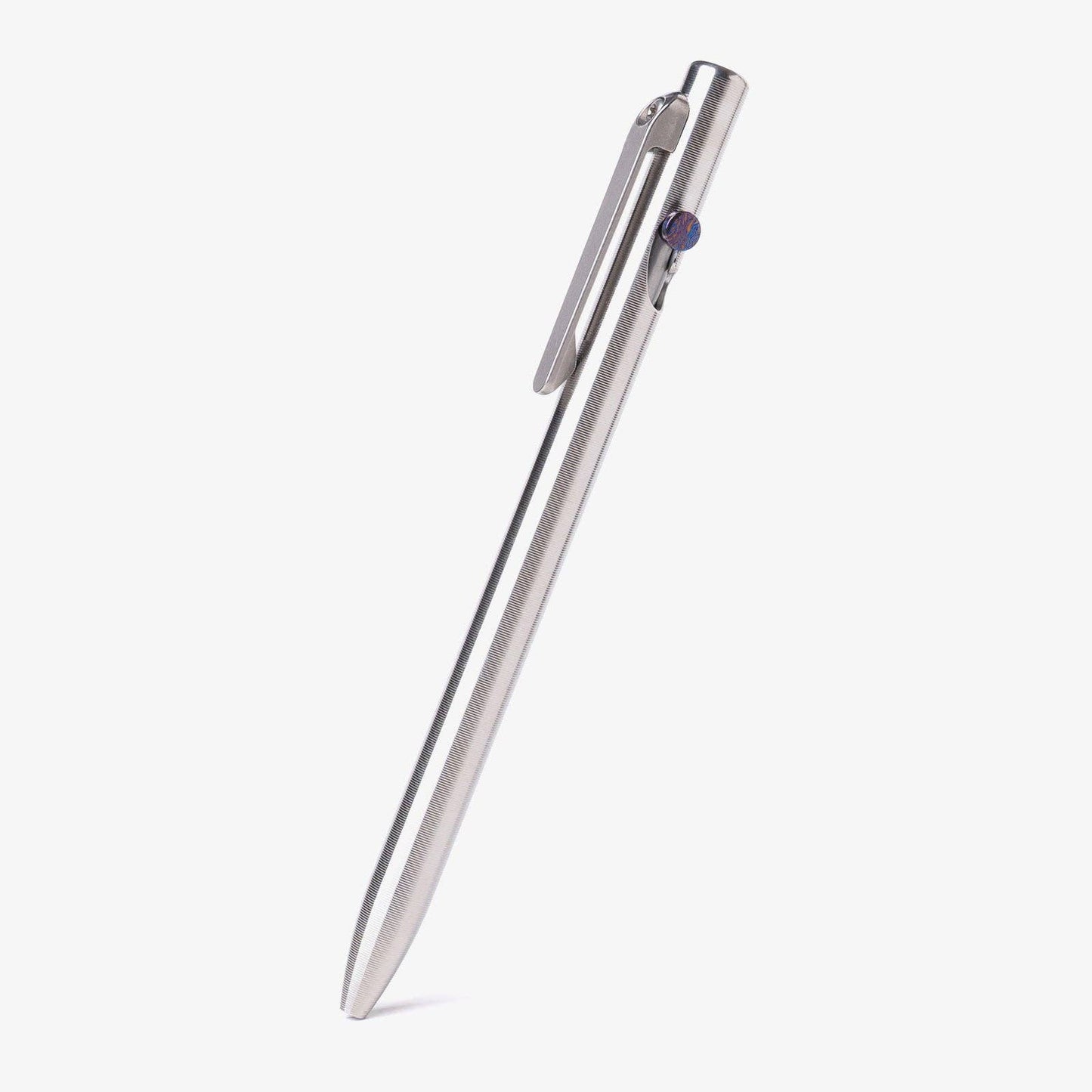 Tactile Turn Slim Bolt Action Pen: Titanium / Short