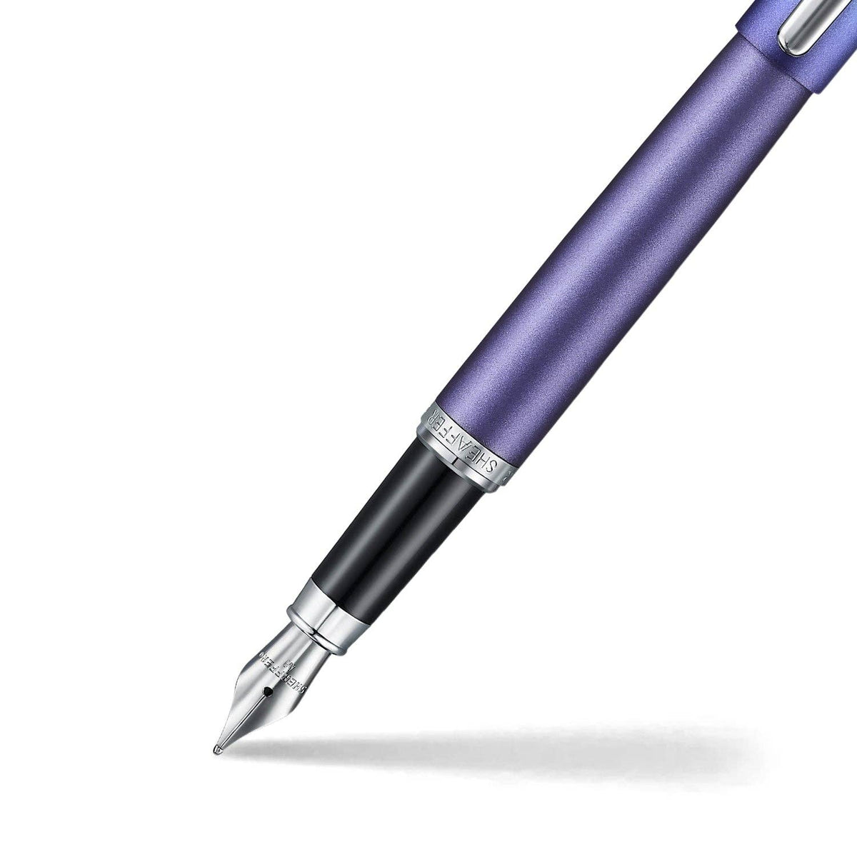 Sheaffer VFM 9430 Expressions Blue and Purple Pearlised Gradient Fountain Pen with Chrome-Plated Trims: F