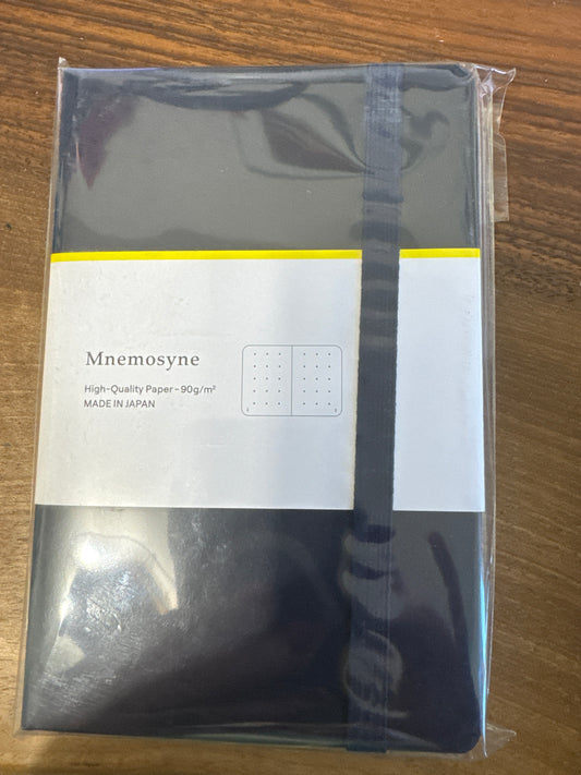 Mnemosyne A6 Journal Dot Grid Navy
