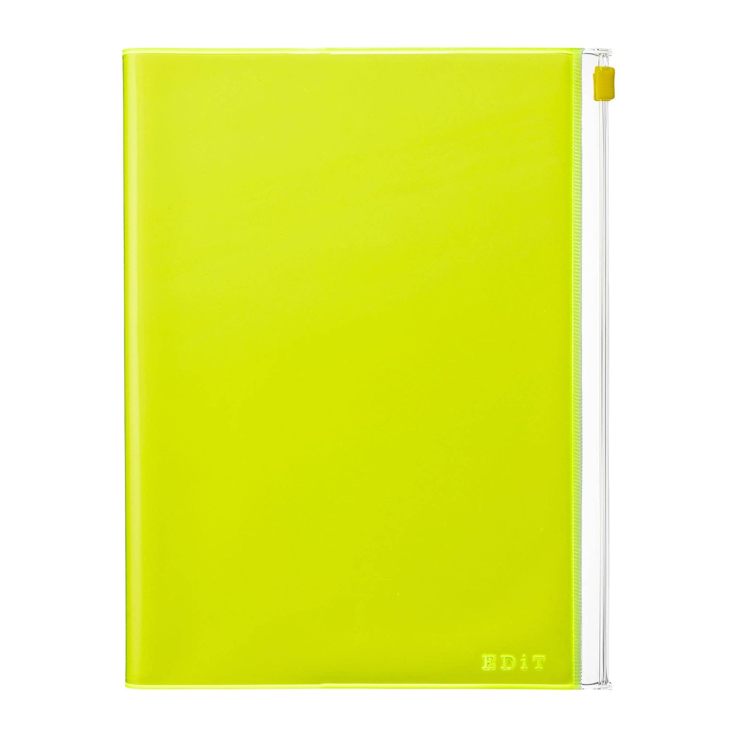 EDiT A5 Grid Notebook with PVC Cover & Zipper Pocket: Midnight Black