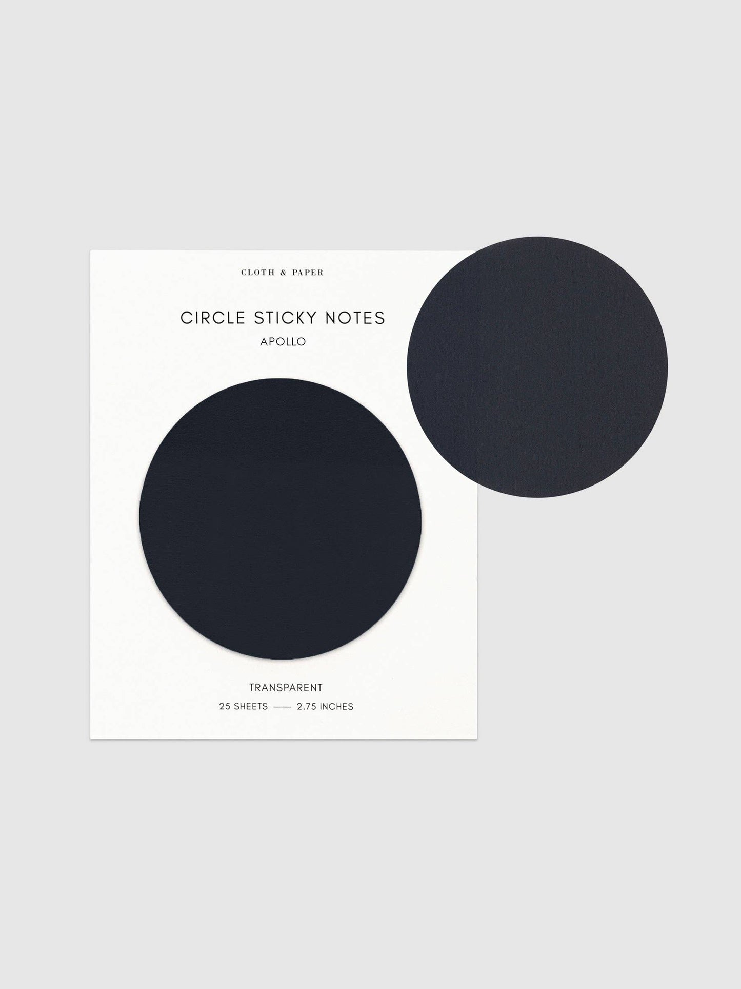 Transparent Circle Sticky Notes: Crêpe