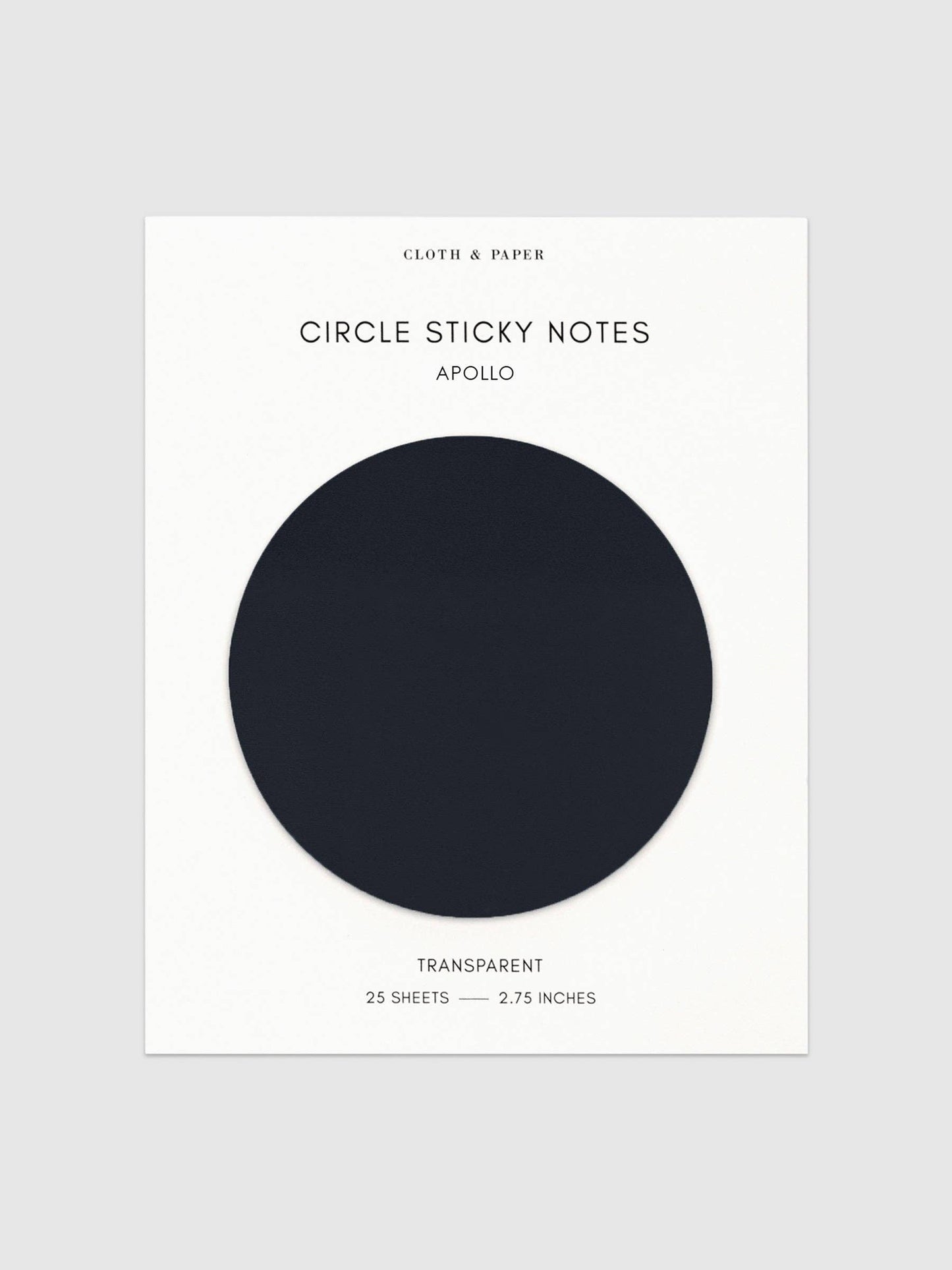 Transparent Circle Sticky Notes: Crêpe