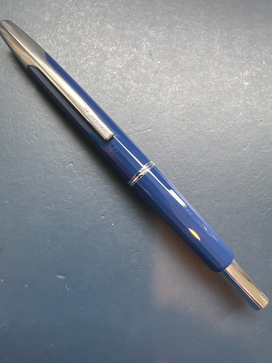 Namiki Capless ( Vanishing Point) Faceted Fountain Pen Dark Blue