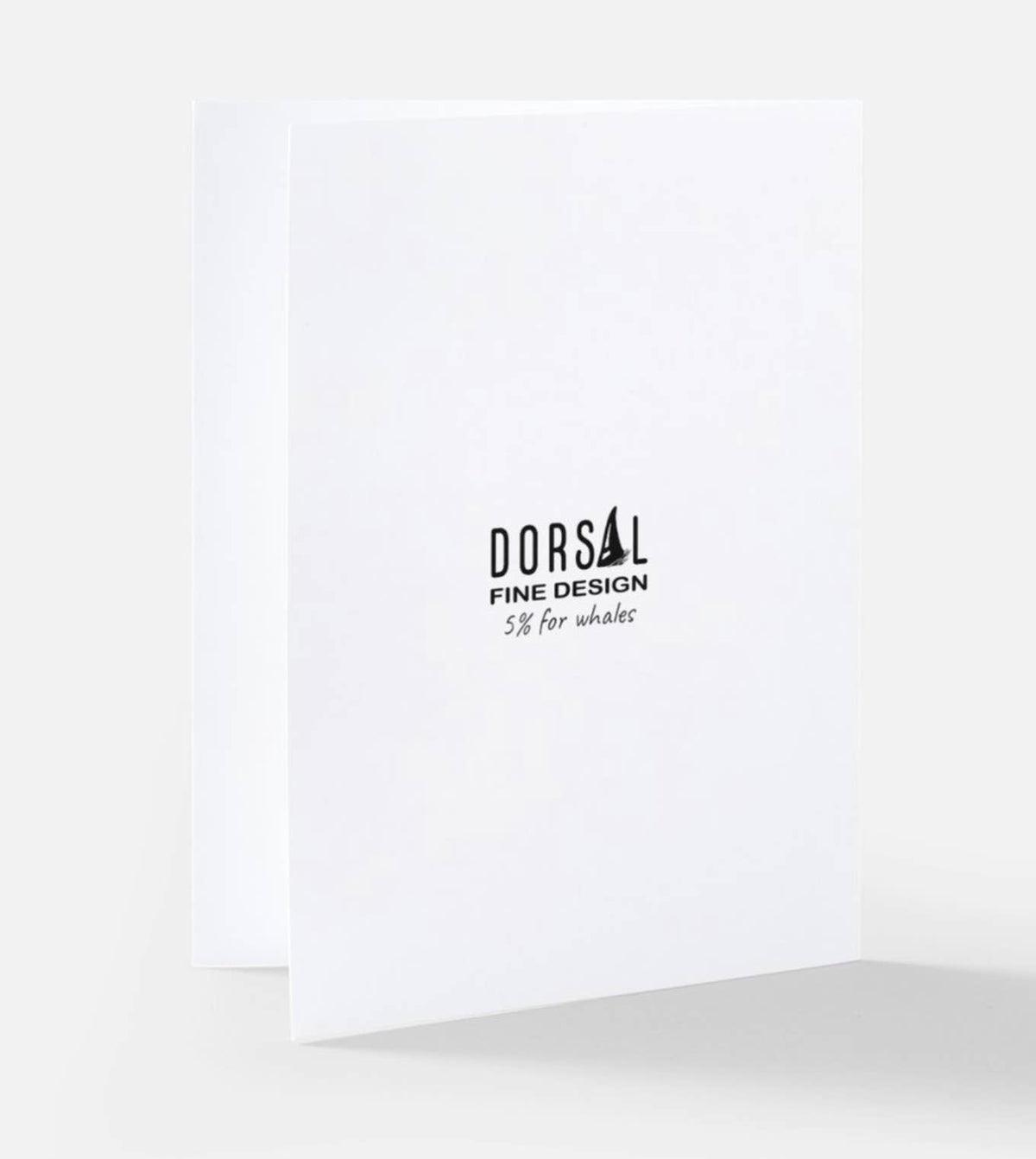 Humpback Book Stack Blank Note Card  