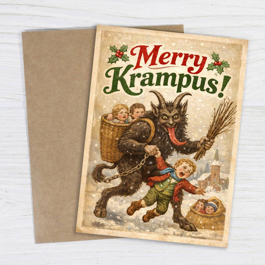 Merry Krampus - Funny Christmas Card