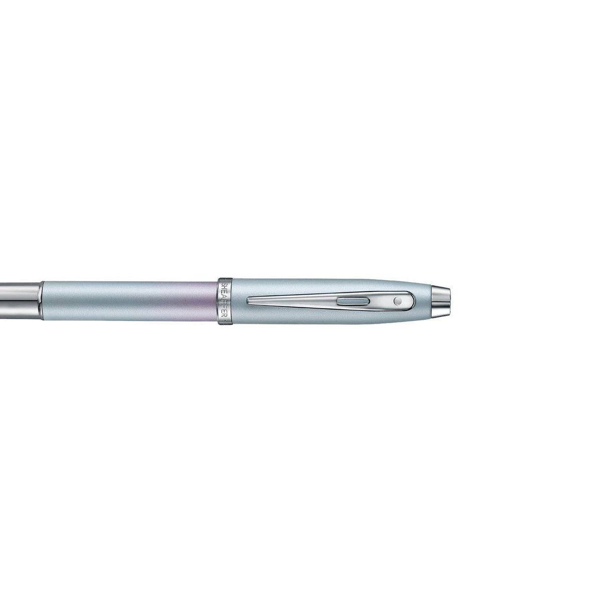Sheaffer 100 9376 Expressions Blue and Pink Pearlised Gradient Fountain Pen with Chrome-plated Trims: F