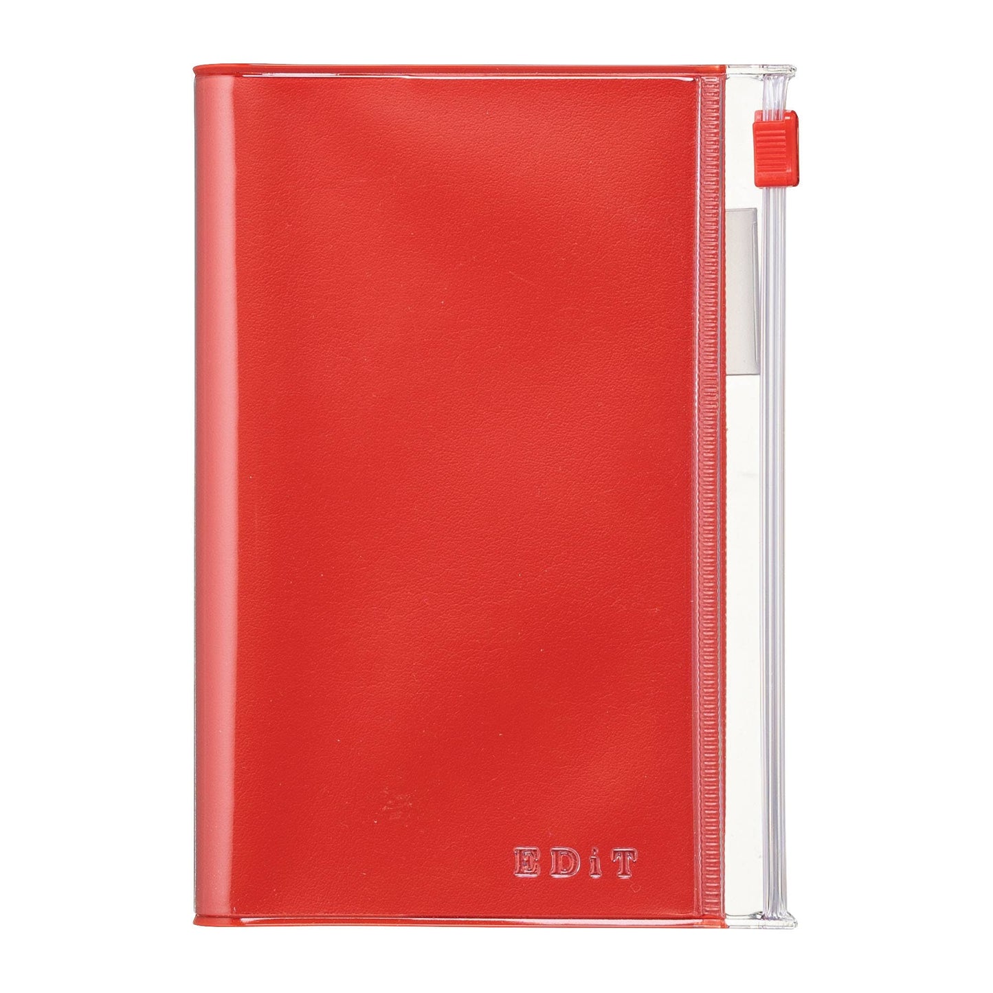 EDiT B7 Grid Notebook with PVC Cover & Zipper Pocket: Midnight Black