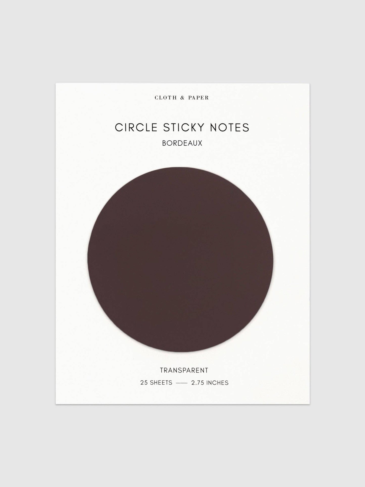 Transparent Circle Sticky Notes: Crêpe
