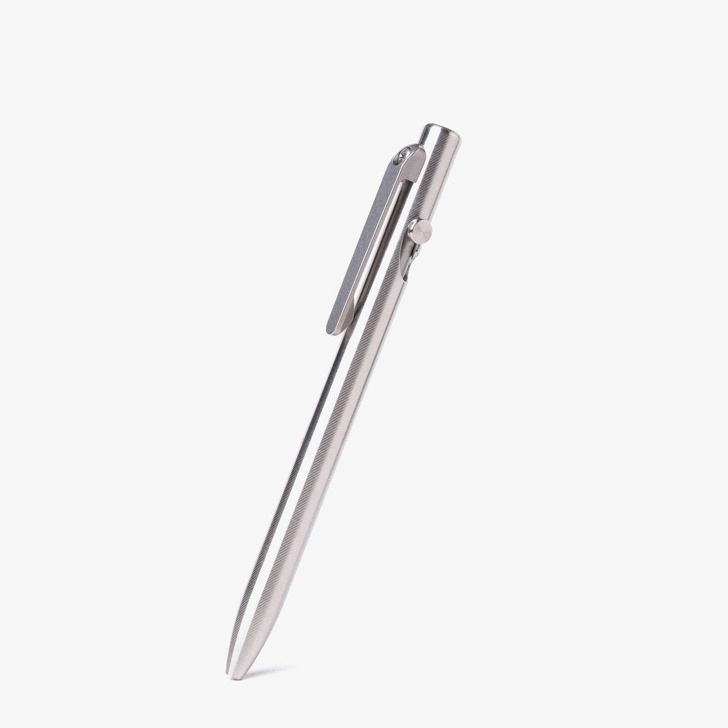 Tactile Turn Slim Bolt Action Pen: Titanium / Short