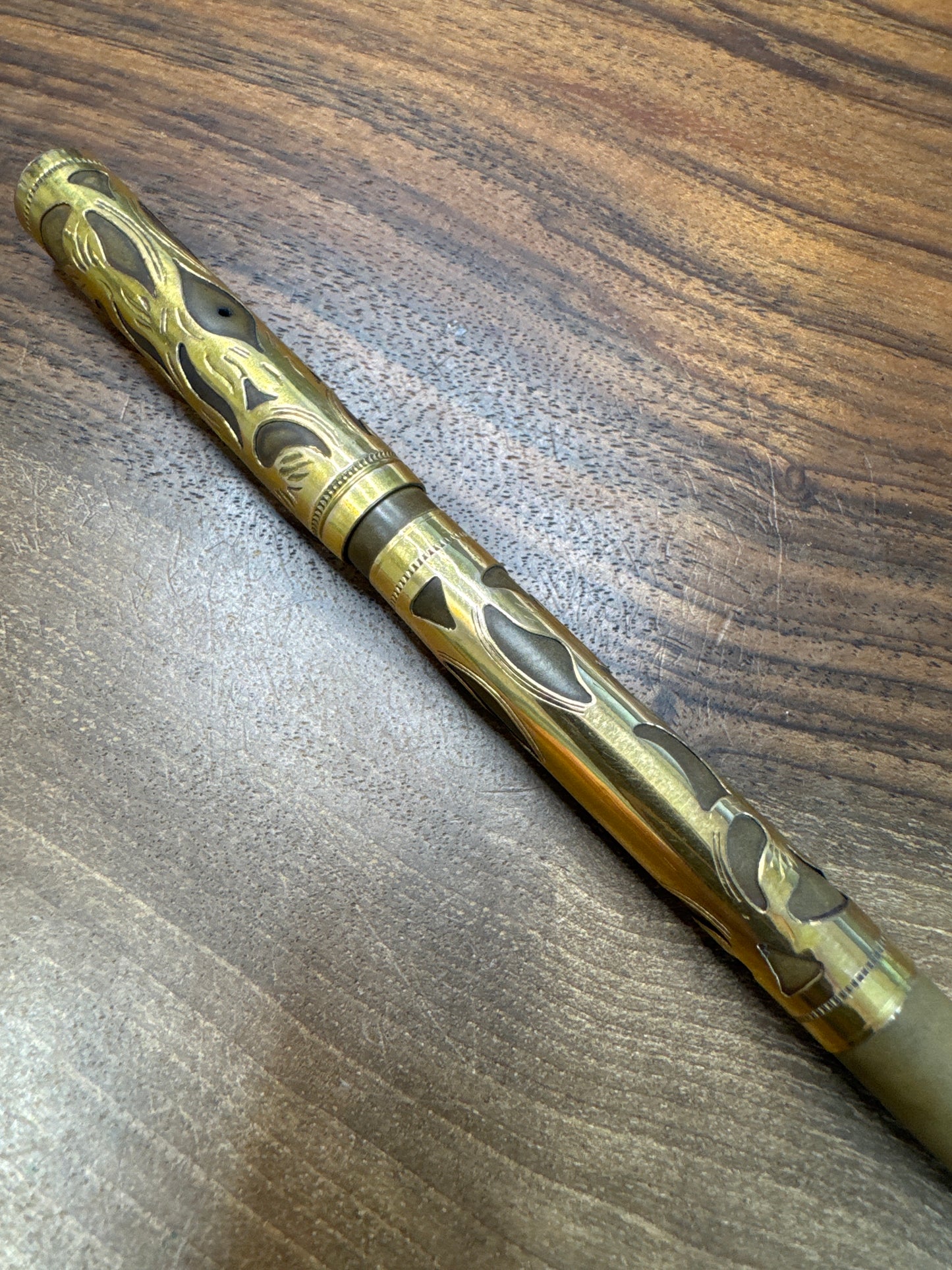 Watermans Fountain Pen Gold Overlay 0552 1/2