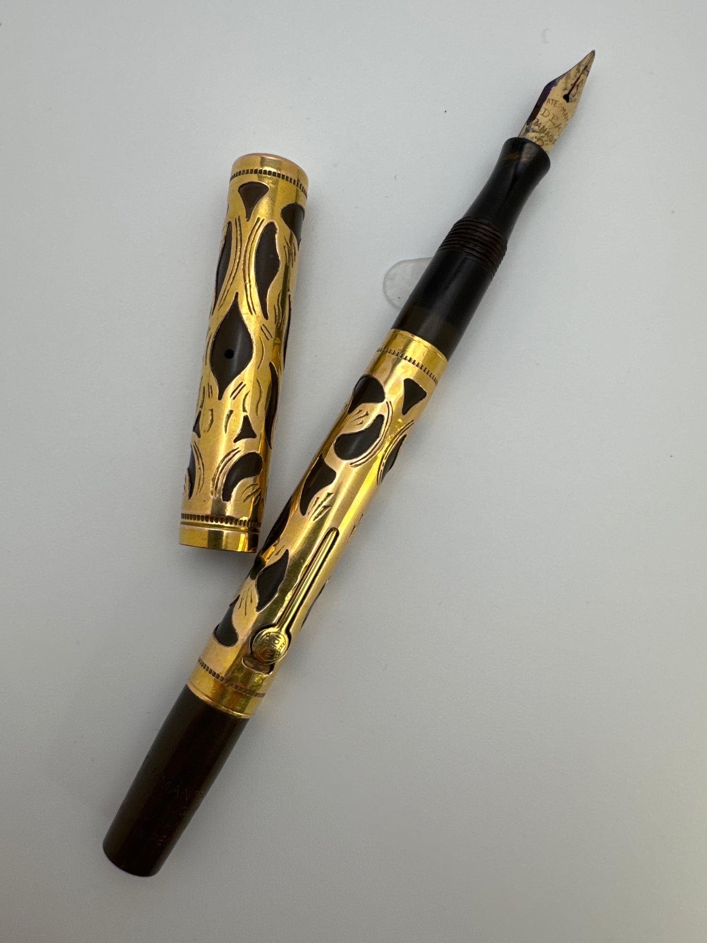 Watermans Fountain Pen Gold Overlay