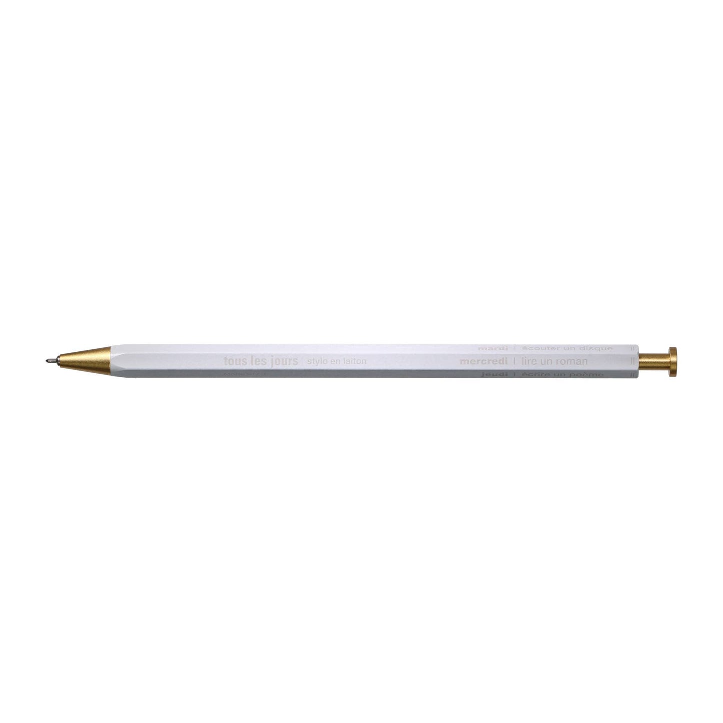 Gel Brass Ballpoint Pen / MARK'STYLE: Gold