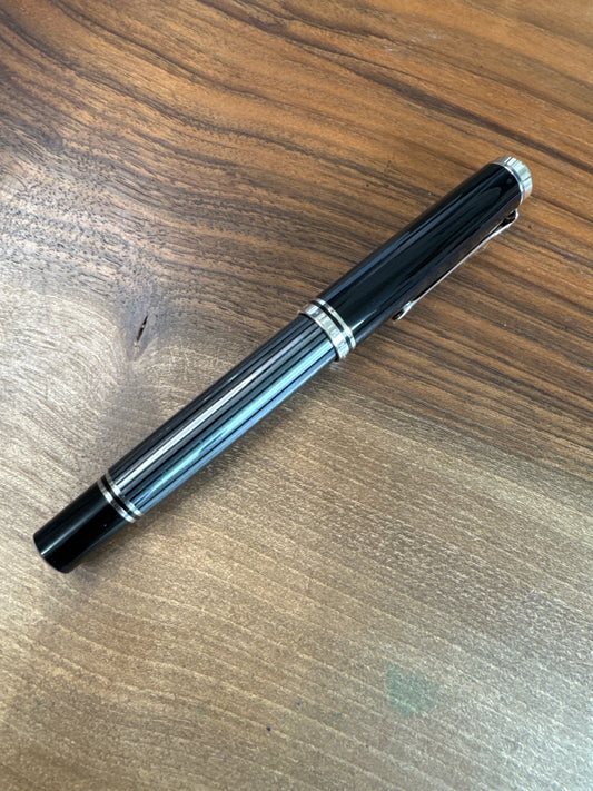 Pelikan M805 Stresseman Fine Nib Anthracite Black Stripe Fountain Pen