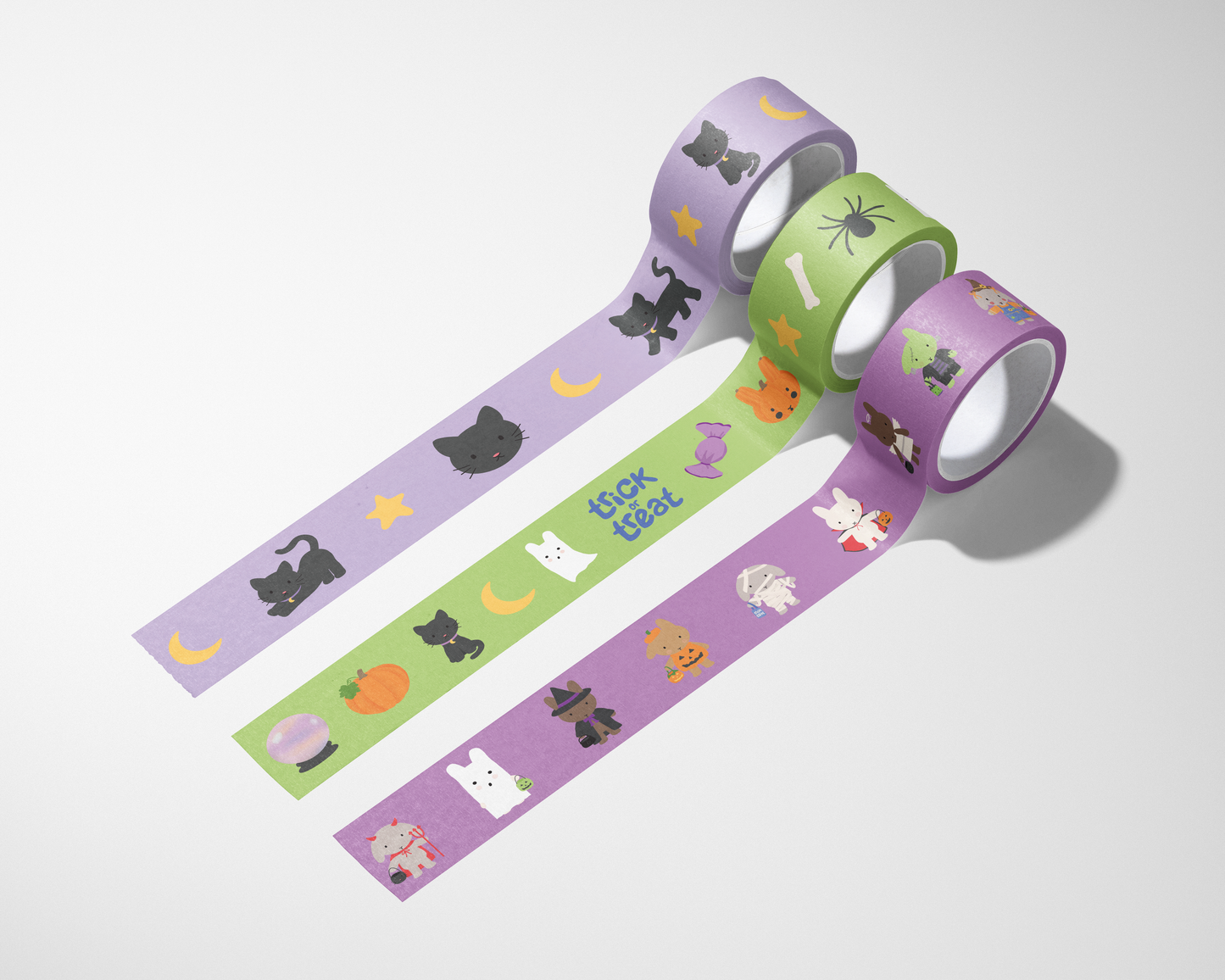 Clem & Co Halloween Parade Washi Tape - Bunnies
