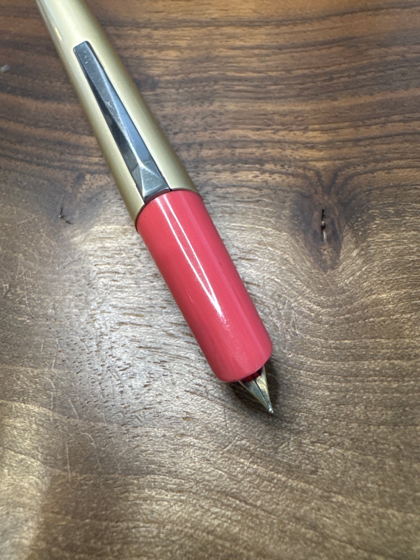 Pilot Vintage Retractable Fountain Pen In Pink/Champagne