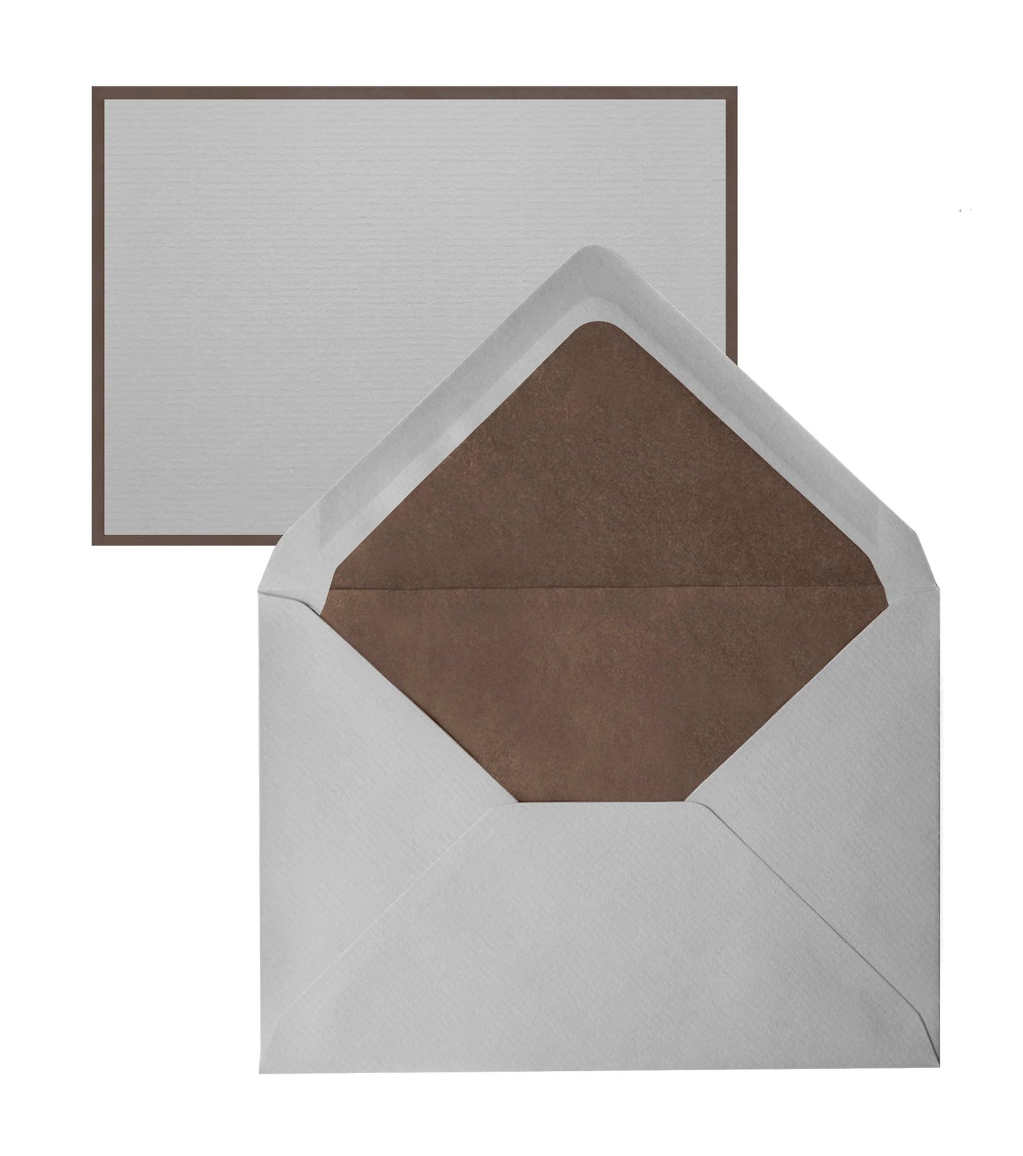 Original Crown Mill Bi-Color Note Cards : White/Royal Blue / Cello Pack of 5/5 / 4x6"