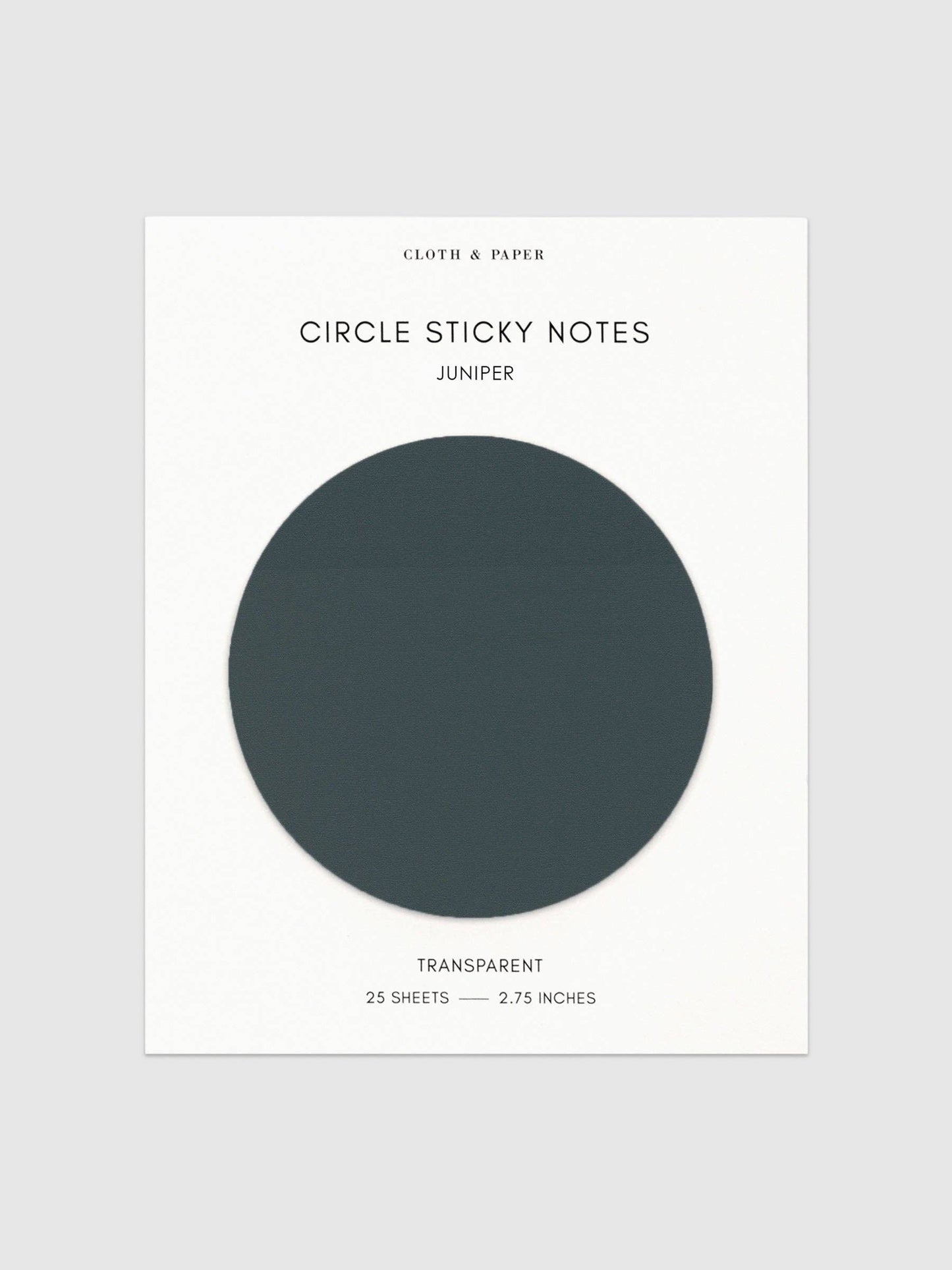Transparent Circle Sticky Notes: Crêpe