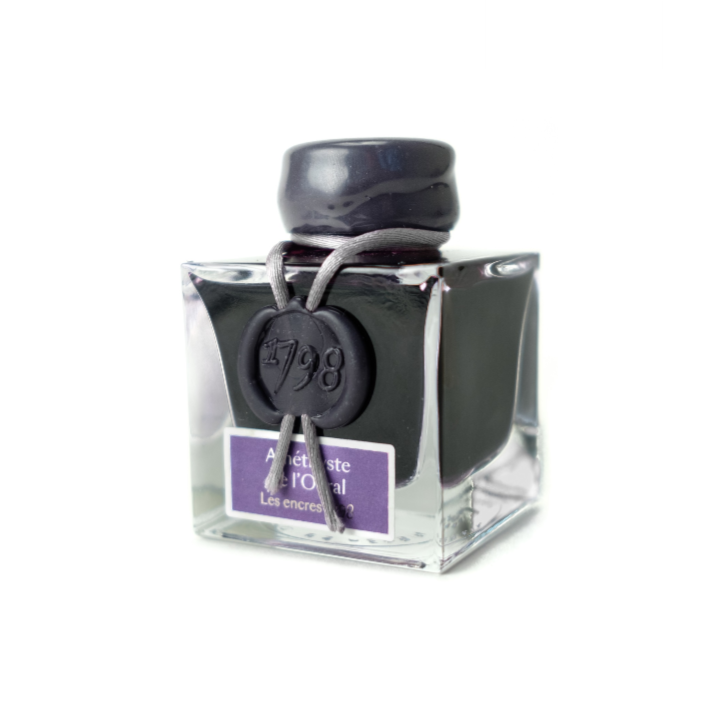 Herbin 1798 Ink with Silver Shimmer 50ml - 3 Colors: Amethyste de L'Oural