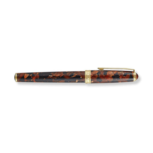 True Writer Classic Golden Dark Tortoise Pen: Rollerball